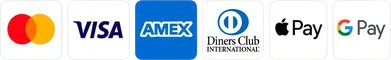 Accepted cards: Visa, Mastercard, Discover, American Express